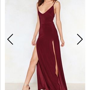 ♥️NASTYGAL DOUBLE SLIT SEXY DRESS♥️
